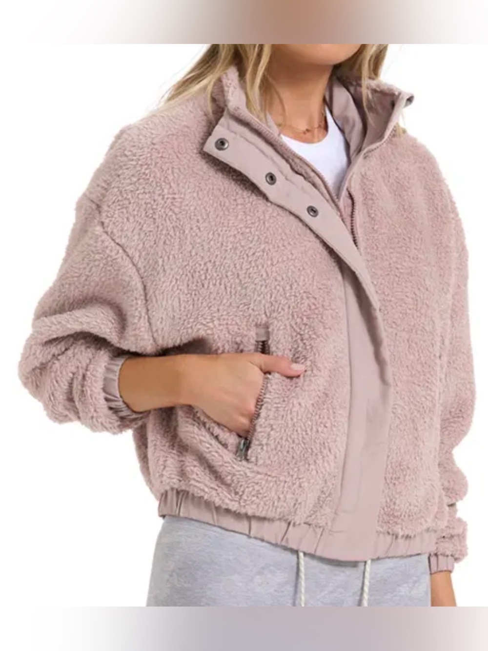 VUORI Cozy Sherpa Jacket Coat Fleece Full Zip Size Medium